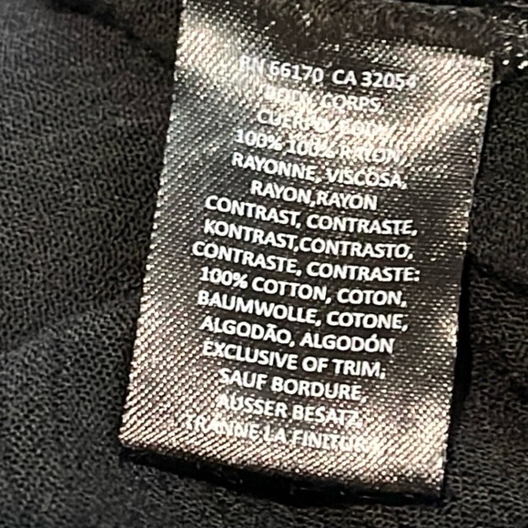 Anthropologie Chloe Oliver Marrakesh 
BLACK EMBROIDERED BEADED SWING BLOUSE NWOT - Picture 11 of 14